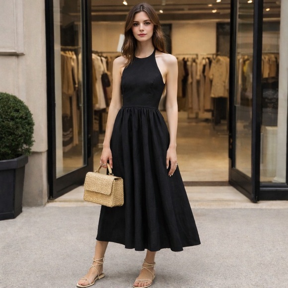 Reformation Percy Linen Dress